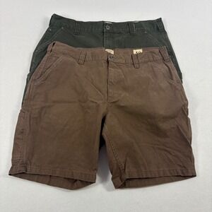 RedHead Mens 40x8 Canvas Utility Carpenter Shorts Lot Brown Green Work Utility